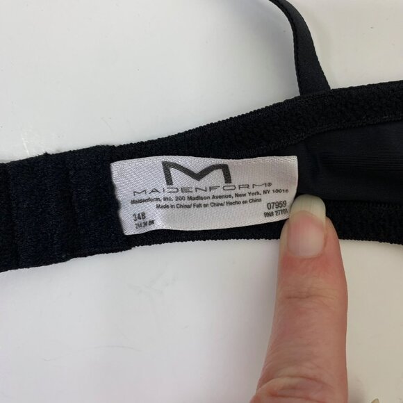 Maidenform One Fab Fit Everyday Demi Underwire Bra Black - Size 34B - Picture 3 of 7